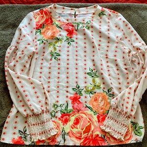 Flower print top